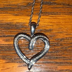 Diamond heart necklace